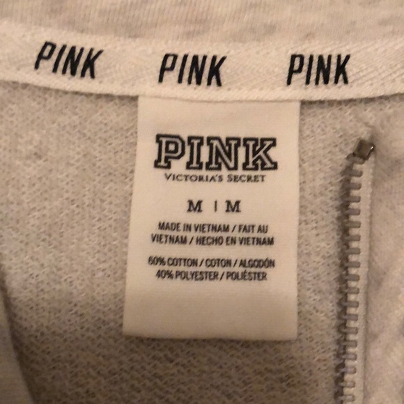 PINK Half-zip Sweatshirt - Picture 2 of 2